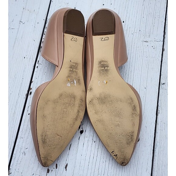 Nine West Women's Saige d'Orsay Pointy Toe Slip On Flats Sz US 8.5 EU 39 - Picture 10 of 10